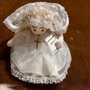 Green Tree Musical Doll 983-13 First Communion Girl Gift - Mary (Blond)